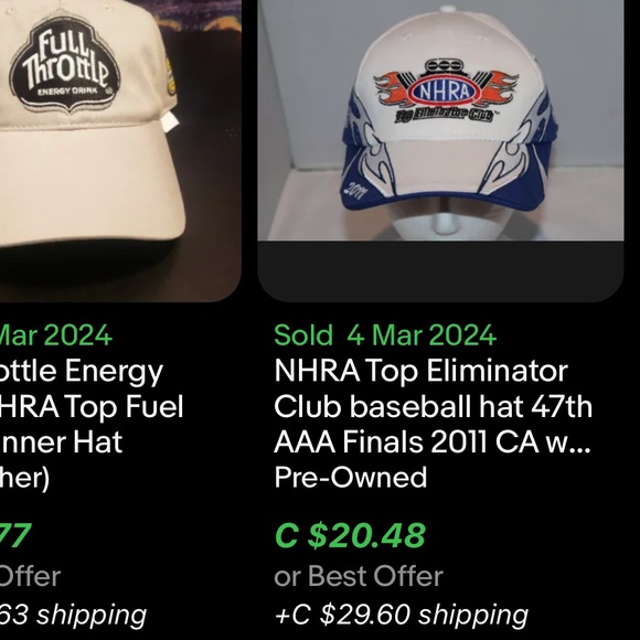 NHRA Top Eliminator Club Hat / Valcro / 2009 - Picture 9 of 9